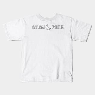 Selenophile Typography Design 2 Kids T-Shirt